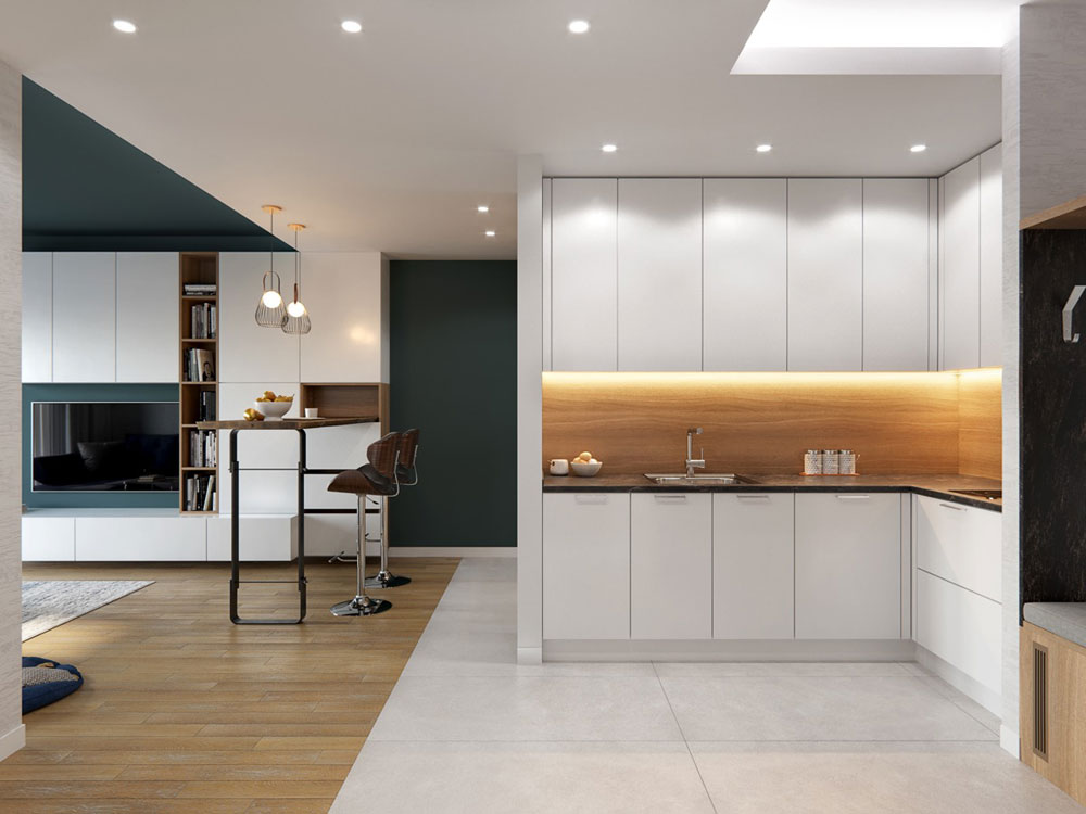 L-shaped-kitchen-with-dining-bar